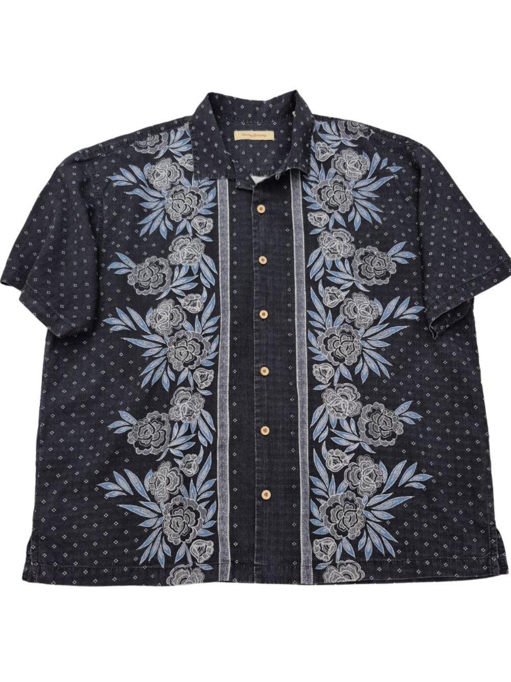 Tommy Bahama Aloha Floral Shirt Mens 2XL 100% Silk Resort Vacation